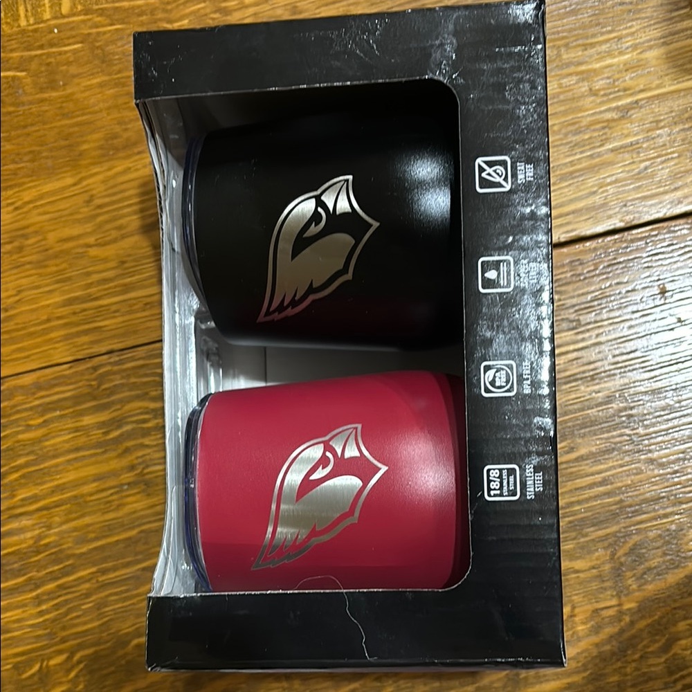Cardinals Logo Tumbler Set - Black and Red